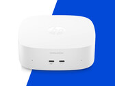 De nieuwe OmniDesk Mini is verkrijgbaar met maximaal de Core 5 320. Afgebeeld: een promotiefoto waarop de voorkant van de mini-pc te zien is.
