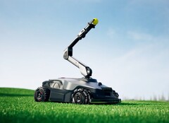 De NexLawn Master X kan ballen naar honden gooien en fruit van bomen plukken. (Afbeelding bron: Mova)