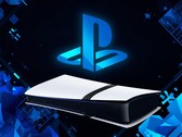 Banner voor PS5 Pro-console met PlayStation-logo zichtbaar