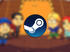 Puzzle Chambers is een indiepuzzelspel dat in 2017 werd uitgebracht. Afgebeeld - de coverafbeelding van het spel met het Steam-logo erop (bron: Steam)