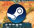 Een afbeelding van het spel The Wandering Village en het Steam-logo. (Afbeeldingsbron: Steam)
