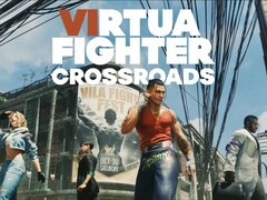 Promotie-hoesontwerp voor Virtua Fighter Crossroads