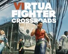 Promotie-hoesontwerp voor Virtua Fighter Crossroads