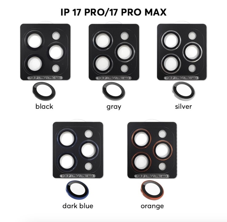De iPhone 17 Pro en Pro Max smartphones zullen naar verwachting met deze kleuropties worden geleverd. (Afbeeldingsbron: Sonny Dickson)