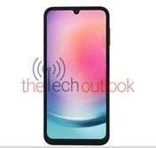 Galaxy A24 - zwart. (Beeldbron: Thetechoutlook)