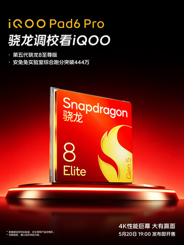 De Pad 6 Pro maakt gebruik van de Snapdragon-chipset van het vlaggenschip.