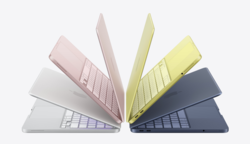 MacBook Neo in Zilver, Blush, Citrus en Indigo