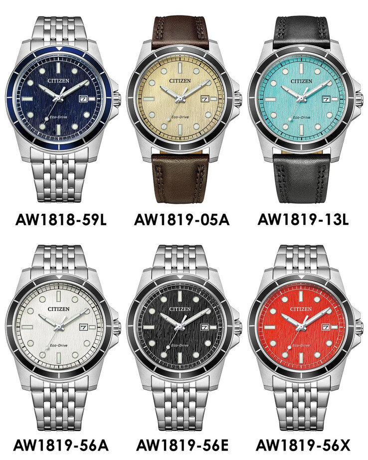 De nieuwe Citizen Eco-Drive horloges, uitgebracht in China. (Afbeelding bron: U/Plus9Time via Reddit)