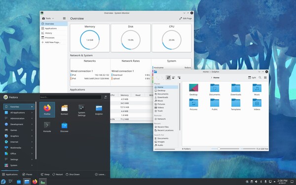 Fedora is een van de meest up-to-date Linux distributies (Bron: Fedora)