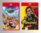 Switch 2 lanceringstitels: Mario Kart World en Cyberpunk 2077 (Afbeelding bron: Game UK, JB Hi-Fi met bewerking)