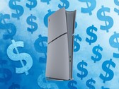 PS5-console ter ere van het 30-jarig jubileum afgebeeld met dollartekens