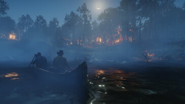 Een afbeelding van een landschap in Red Dead Redemption 2.