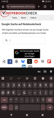 Beoordeling van het toetsenbord van de Sony Xperia 1 VIII