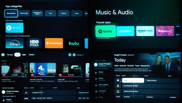 De Google TV store heeft veel gratis live tv-zenders en apps. (Afbeeldingsbron: Notebookcheck)