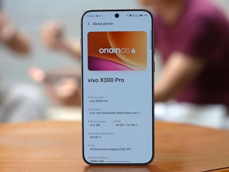 De Europese Vivo X300 Pro heeft een kleinere 5.440mAh batterij, terwijl Chinese klanten 6.510mAh krijgen