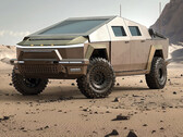 De gemilitariseerde Cybertruck (Afbeelding bron: Unplugged Tesla)