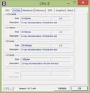 Systeeminformatie CPUZ Cache
