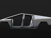 De roestvrijstalen carrosserie van de Cybertruck heeft zijn vorm gekregen (afbeelding: Tesla)