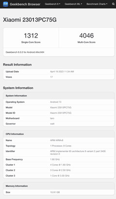 (Beeldbron: Geekbench)