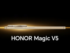 De Magic V5 in zijn geruchtmakende &#039;Silk Gold&#039;-kleuroptie. (Afbeeldingsbron: Honor - bewerkt)