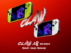 MSI biedt de Claw A8 bij de lancering aan in twee kleuren. (Afbeeldingsbron: MSI)