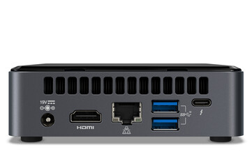 Intel NUC (NUC10i5FNKPA) rear (source: Intel)