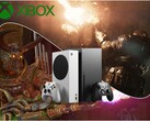 Aankomende Xbox-exclusives Gears of War: E-Day en Clockwork Revolution, afgebeeld met Xbox Series-consoles en het Xbox Series-logo.