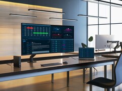 De Dell UltraSharp 52 Thunderbolt Hub Monitor kan tegelijkertijd op vier computers worden aangesloten. (Afbeeldingsbron: Dell)