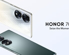 Honor 70有一个6.67英寸的显示屏和一个显示屏内指纹扫描仪。(图片来源:Honor)