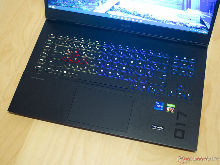 Invoerapparaten van de HP Omen 17