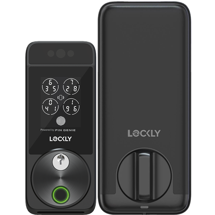Lockly's Visage heeft een overvloed aan ontgrendelingsopties: gezichtsontgrendeling, biometrie, RFID-kaarten, PIN-toetscodes en de goede oude metalen sleutels. (Bron: Lockly)
