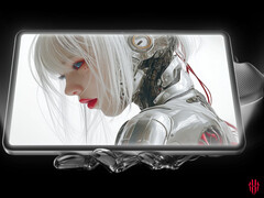 De next-gen gamingtablet staat voor de deur. Afgebeeld: een promofoto van het display van de RedMagic Astra.