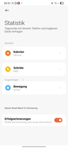 Xiaomi Smart Band 10 Activiteit