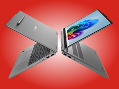 De IdeaPad 5 2-in-1 14Q8Y11 kan de lineaire pen magnetisch aan de achterkant opbergen.