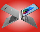 De IdeaPad 5 2-in-1 14Q8Y11 kan de lineaire pen magnetisch aan de achterkant opbergen.