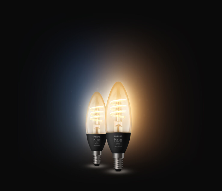 De Philips Hue Filament kaarslamp. (Afbeelding bron: Signify)