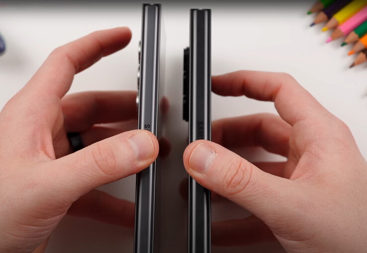 De Galaxy Z Fold Special Edition is ook merkbaar dunner. (Afbeeldingsbron: Jeff Springer)
