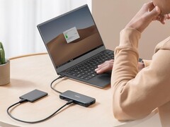 De nieuwe Anker Nano USB-C Hub zou een soortgelijk ontwerp kunnen hebben als de oudere 555 USB-C Hub (afgebeeld)