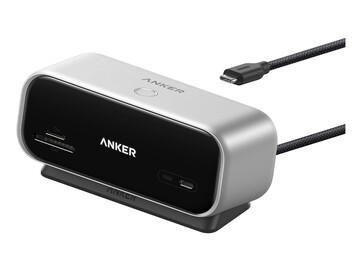 Anker Desktop USB-C-hub in starlight silver