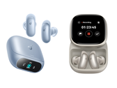 Afbeeldingen van de Soundcore Liberty 5 Pro en Liberty 5 Pro Max tegen een witte achtergrond.