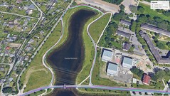 GNSS testroute: Omtrekken van het meer