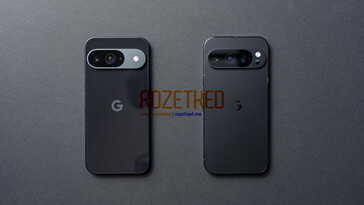 De Pixel 9 en Pixel 9 Pro van links naar rechts. (Afbeeldingsbron: Rozetked)