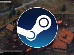 Een afbeelding met het Steam-logo en de game Thronebreaker: The Witcher Tales, nu met 80% korting.