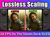 Lossless Scaling op Steam Deck OLED toont positieve resultaten in eerste test (Afbeeldingsbron: ETA Prime)