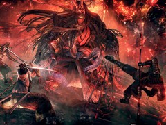 Een afbeelding van twee personages en een monster in Nioh: Complete Edition.