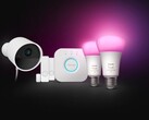 De Philips Hue Secure starterkit bevat twee contactsensoren en twee slimme lampen. (Afbeeldingsbron: Philips Hue)