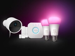 De Philips Hue Secure starterkit bevat twee contactsensoren en twee slimme lampen. (Afbeeldingsbron: Philips Hue)