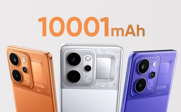 De Realme P4 Power 5G is uitgerust met een enorme 10.001 mAh batterij (Afbeelding bron: Realme)