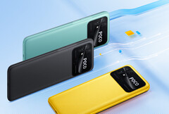 De POCO C40 zal beschikbaar zijn in drie kleuren en twee geheugenconfiguraties. (Afbeelding bron: Xiaomi)