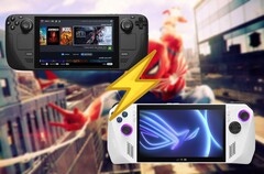 Het Steam Deck worstelde met Spider-Man 2, terwijl de ROG Ally het redelijk goed deed. (Afbeeldingsbron: Steam, Asus, Valve, bewerkt)